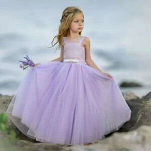 Dollcake A Hint of Lilac Frock Purple Tulle Party Dress Girls Sz 8 NWT *Flaws*
